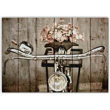 Серебряное панно для стен Creative Wood Велосипеды Велосипеды - Ретро велосипед